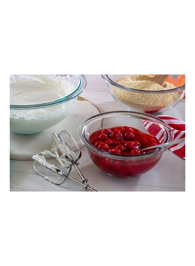 3-Piece Mixing Bowl Set Clear 11.2 x 10.9 x 4.5inch