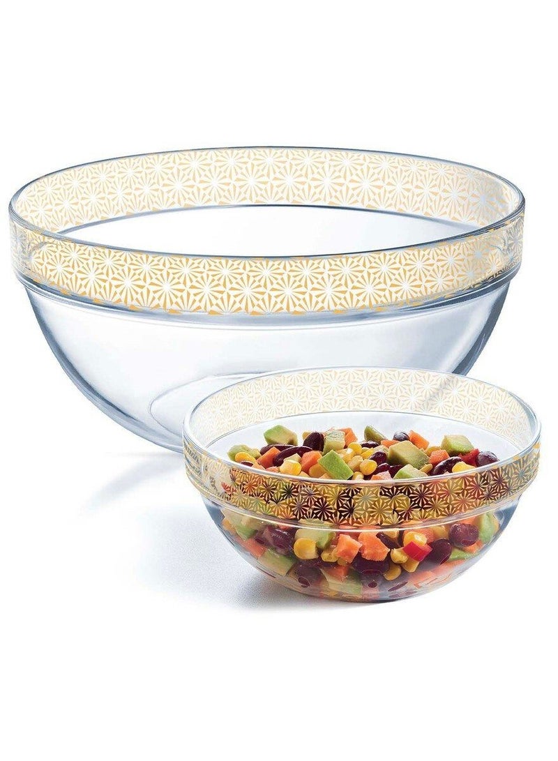 Stackable Bowl Sofiya Gold  5Pcs