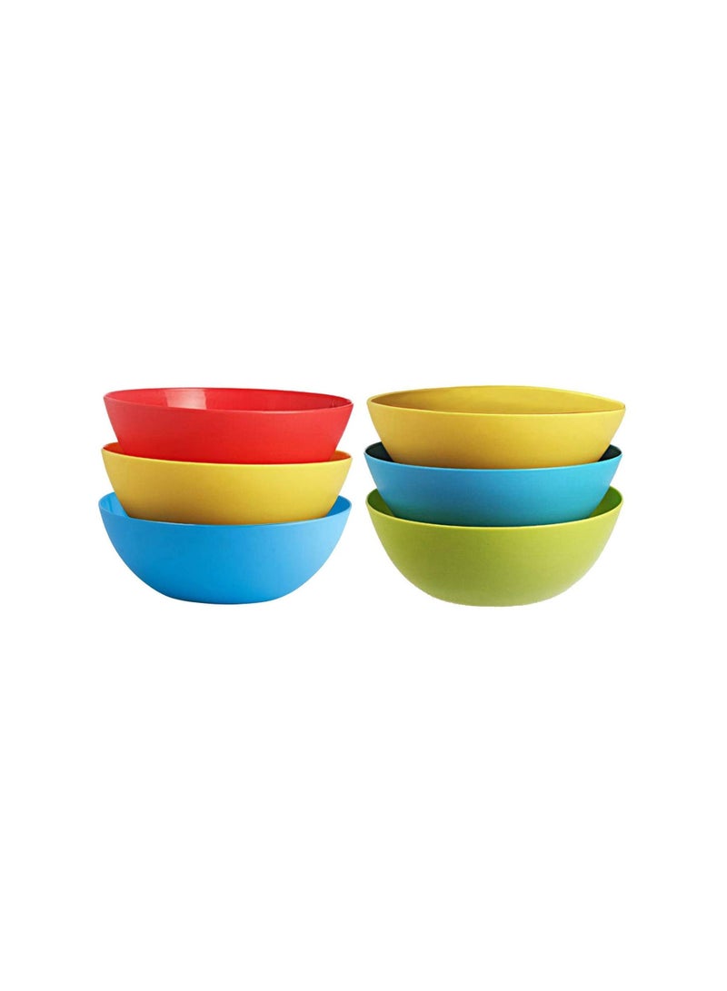 Plastic Microwave Safe Mixing Bowl Set 1000ml Set Of 6