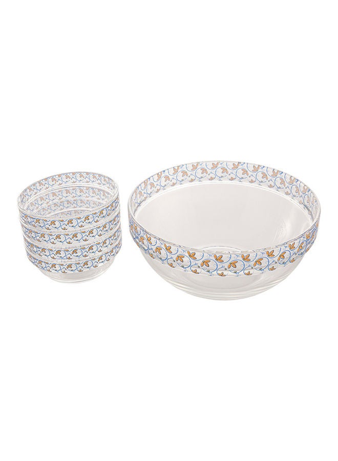 5-Piece Bowl Set Clear 20 x 10 x 20cm