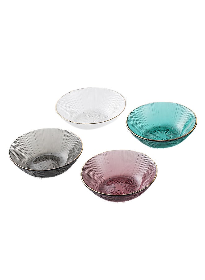 4-Piece Glass Blow Set Multicolour 13.5 x 4cm