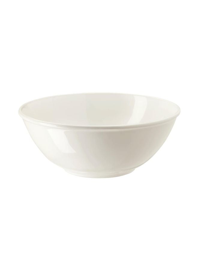 Ceramic Serving Bowl White 24centimeter