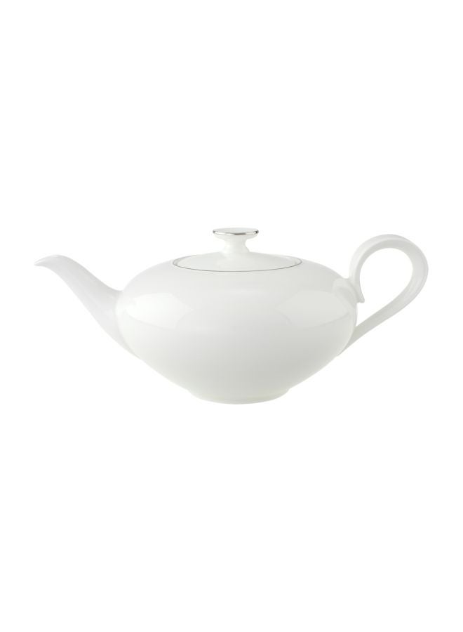 Anmut Platinum Teapot White