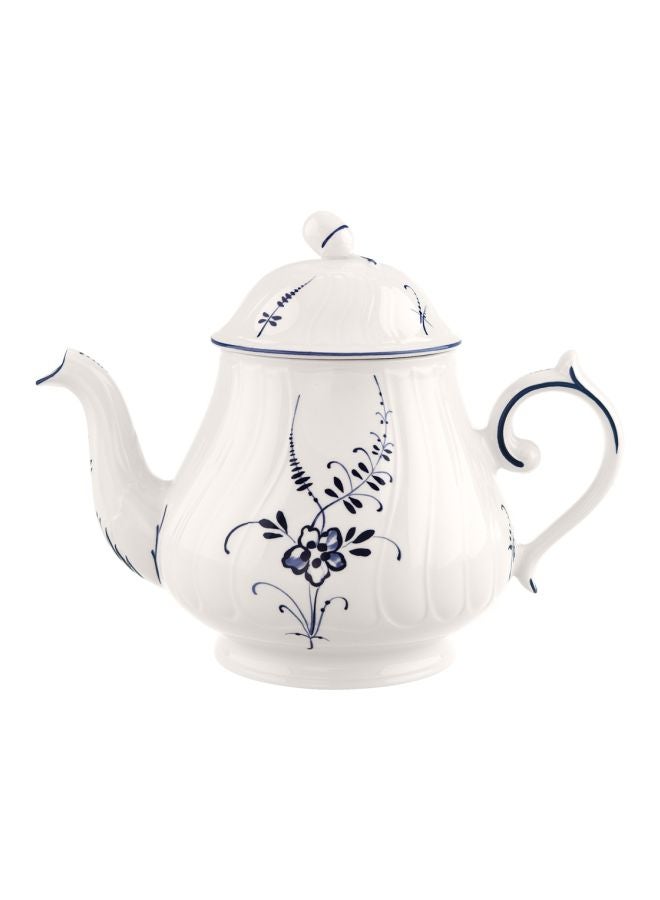 Old Luxembourg Teapot White/Blue