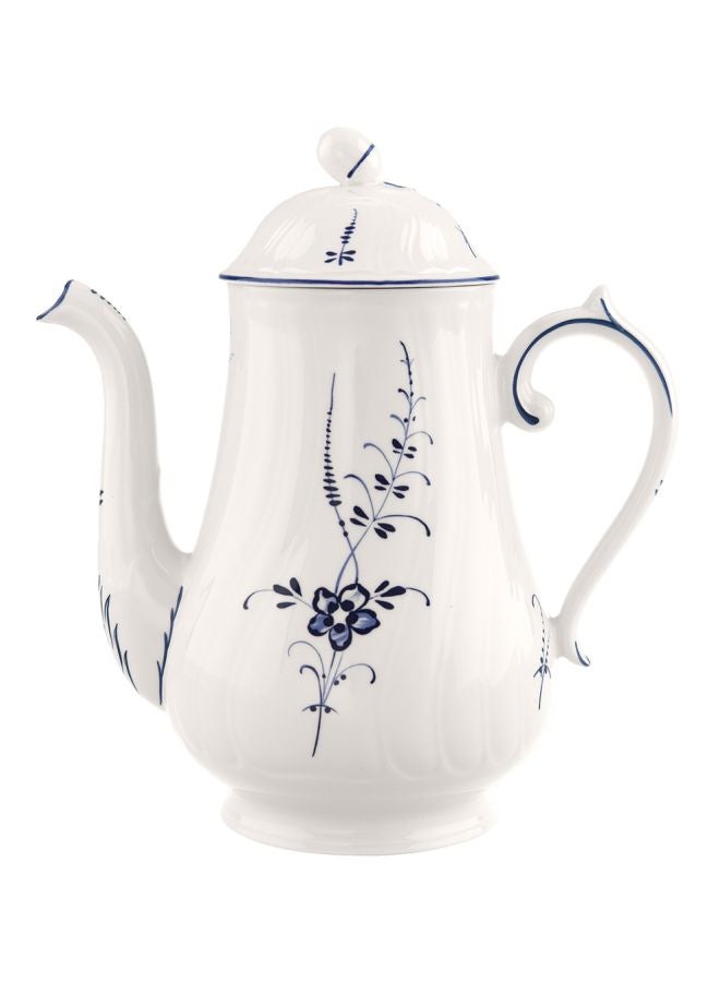 Old Luxembourg Coffee Pot White/Blue