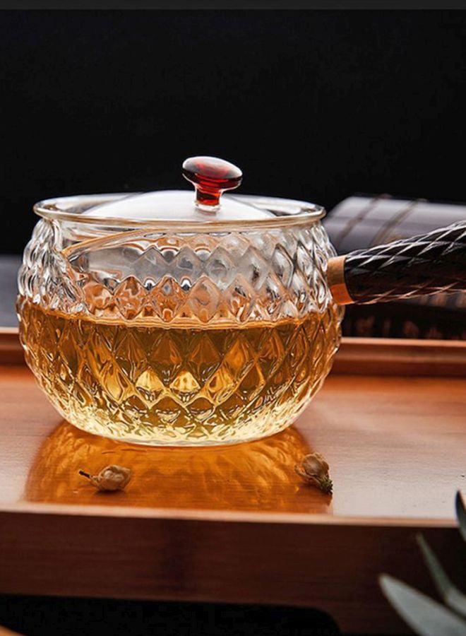 Heat-Resistant Household Teapot Transparent 7x7x8cm