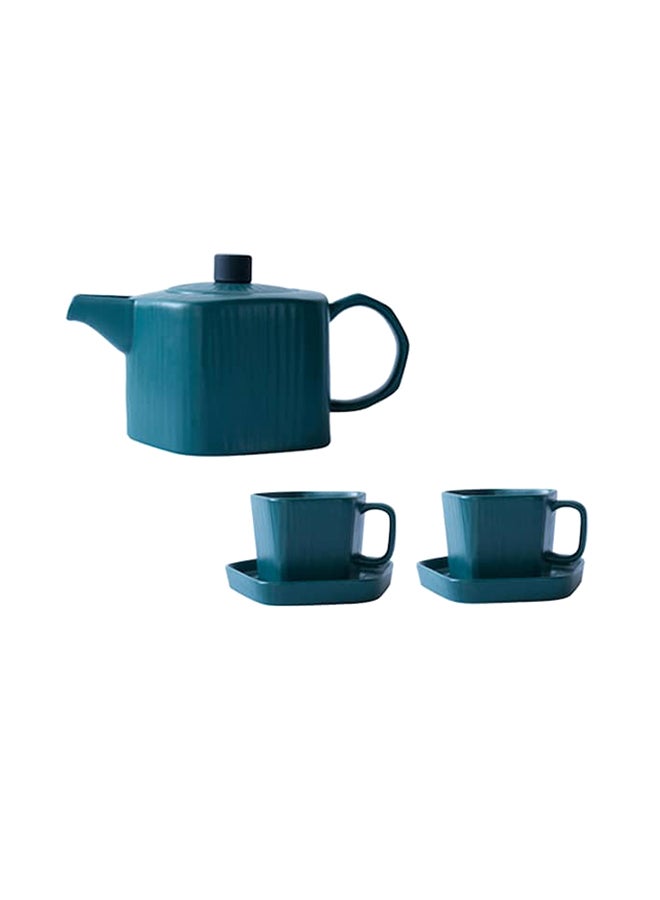 5-Piece Teapot Set Green 22x13x10cm