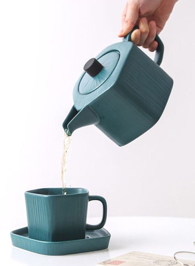 5-Piece Teapot Set Green 22x13x10cm