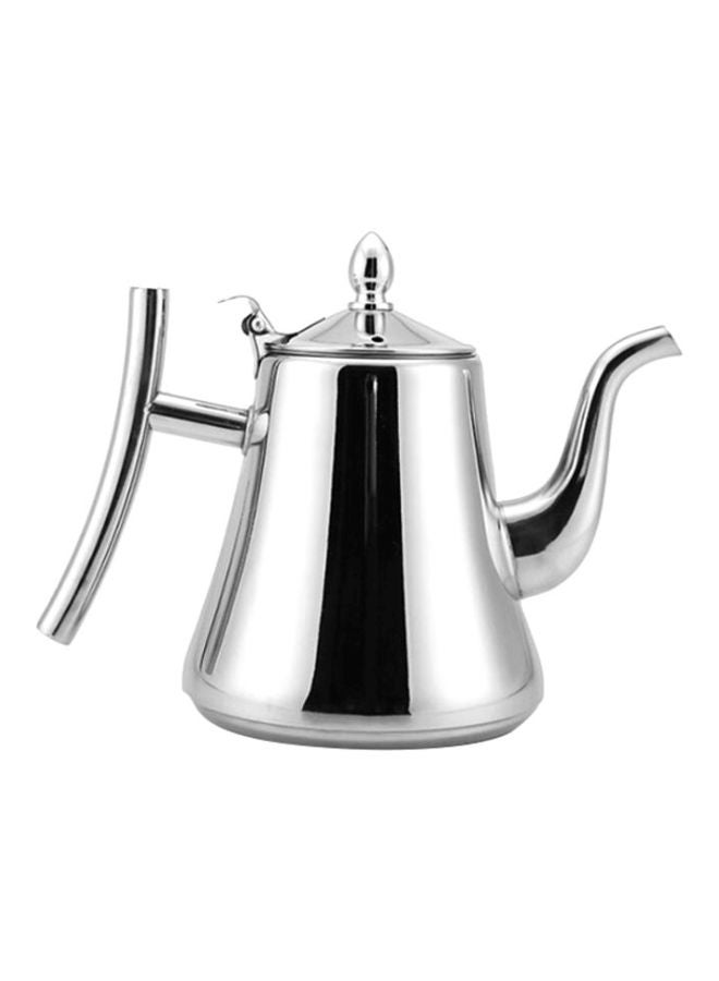 Simple Thick Teapot Silver 18.5x12.2cm