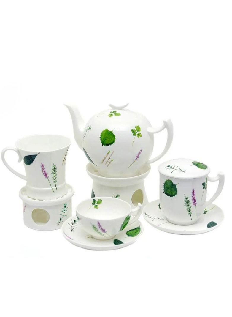 Microwave Safe Heat Resistant and Freezer Safe Smooth Surface Prima Vera Teapot 1 Liter