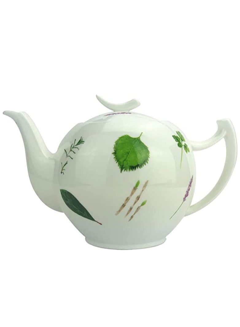 Microwave Safe Heat Resistant and Freezer Safe Smooth Surface Prima Vera Teapot 1 Liter