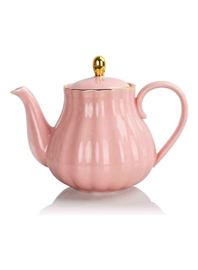 Heat Resistant Glass Tea Set Pink 800ml