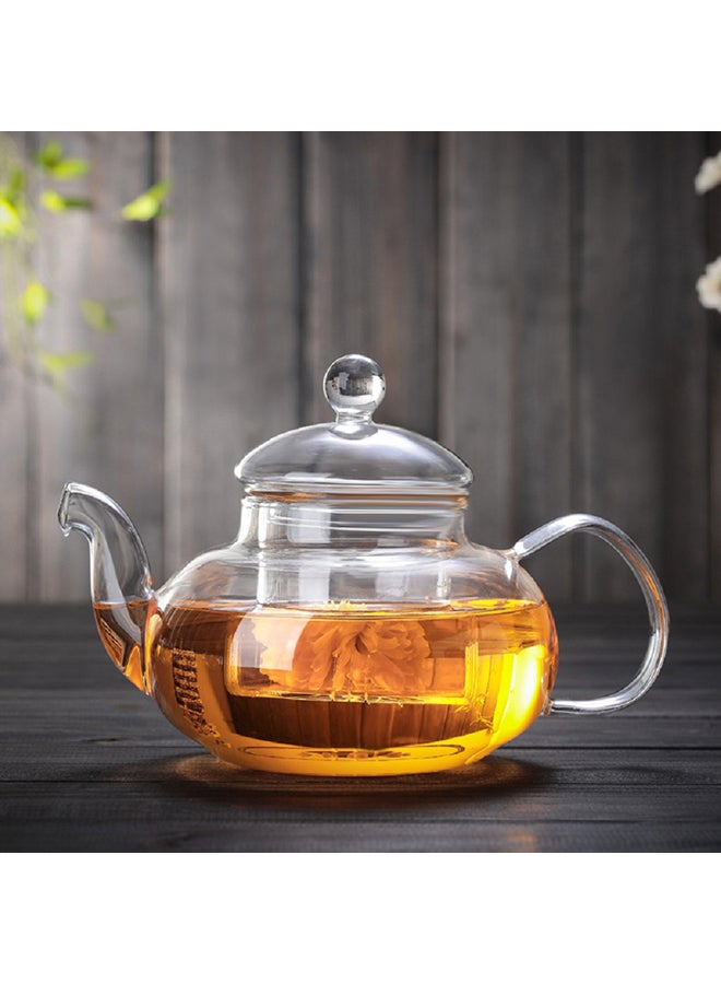 Heat Resistant Glass Tea Set Clear 800ml