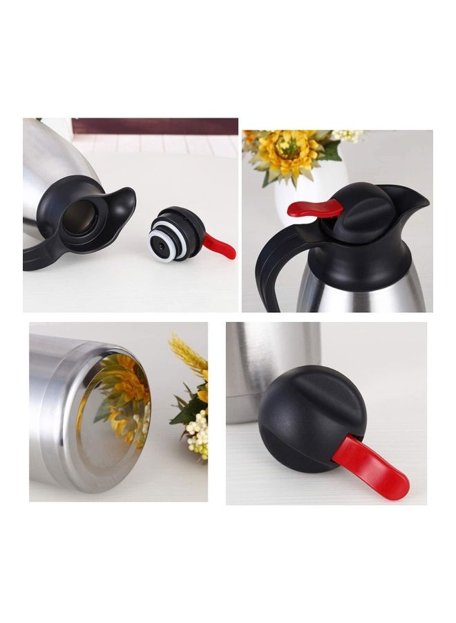Stainless Steel Thermal Coffee Pot Silver/Black