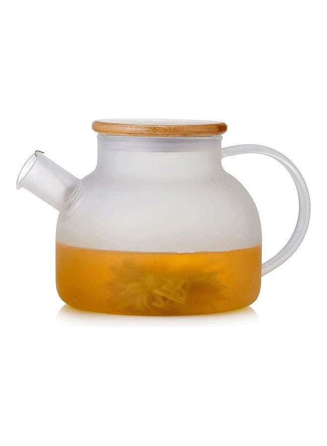 Heat Resistant Glass Teapot Set Clear 800ml