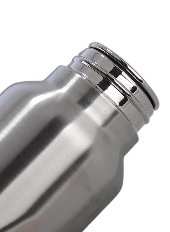 2-Piece Single-Wall Water Bottle Set Silver