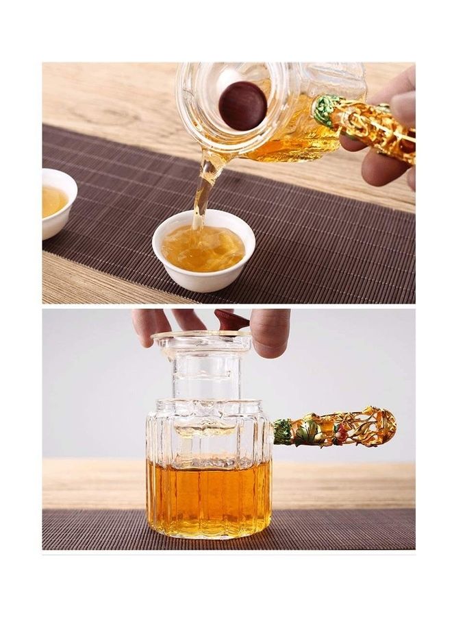 Heat-Resistant Glass Teapot Clear 8.5x8.5cm