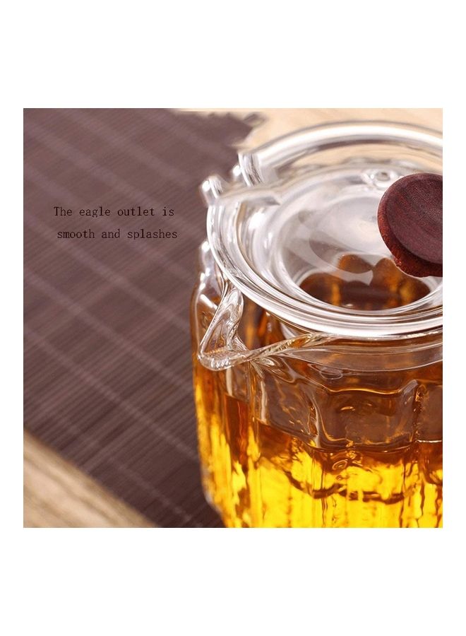 Heat-Resistant Glass Teapot Clear 8.5x8.5cm