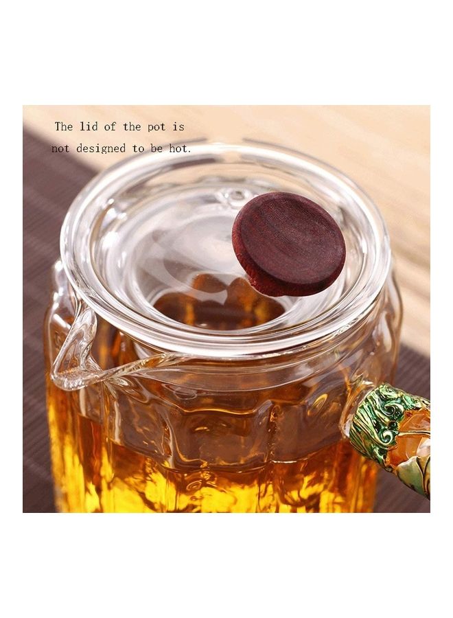 Heat-Resistant Glass Teapot Clear 8.5x8.5cm