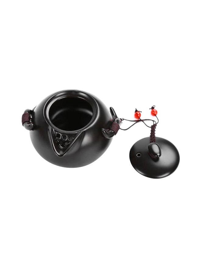 5-Piece Teapot Set Black 9x6.5cm