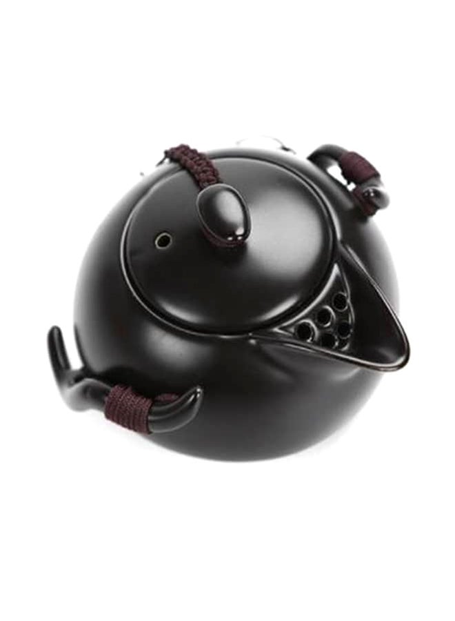 5-Piece Teapot Set Black 9x6.5cm