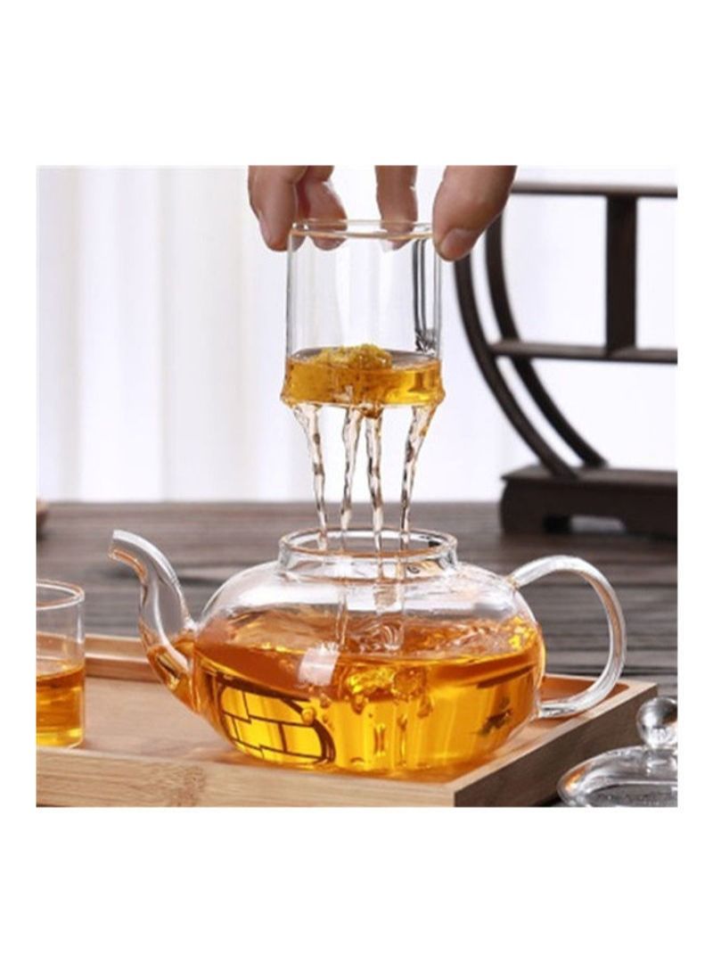 Glass Teapot 600ML With Tea Warmer