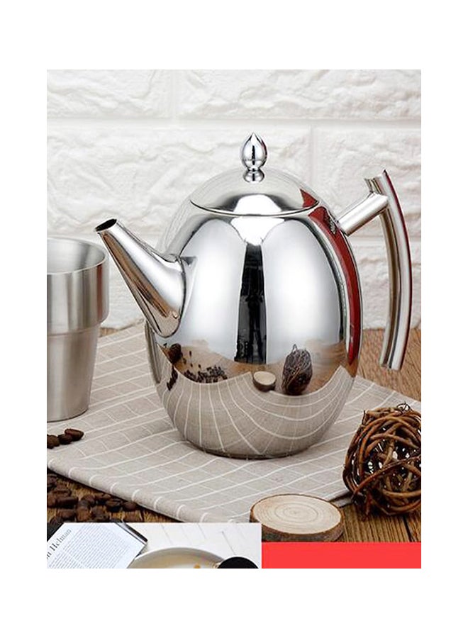 Household Filter Screen With Teapot Silver 18.5x13x7.3centimeter