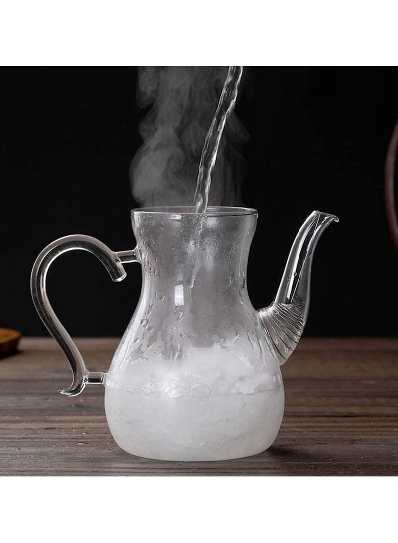 Borosilicate Heat Resistant Arabic Style Glass Teapot 1000ml