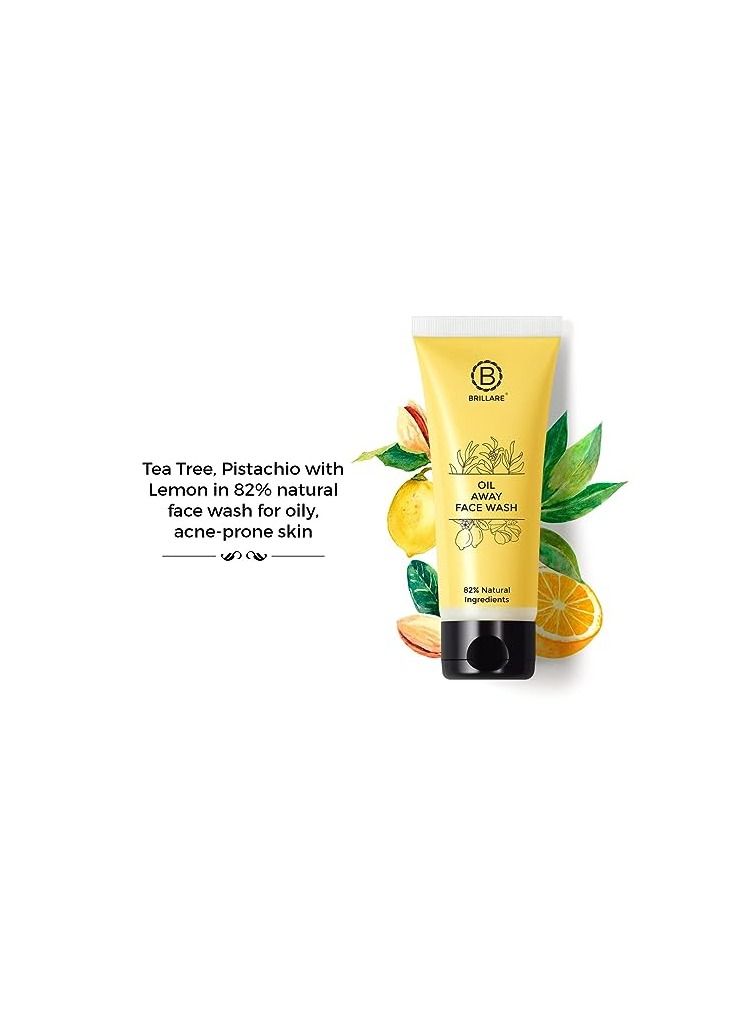 Brillare Professional Oil Away Natural Face Wash