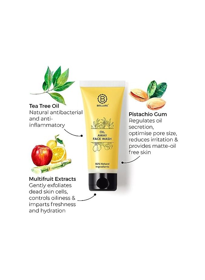 Brillare Professional Oil Away Natural Face Wash