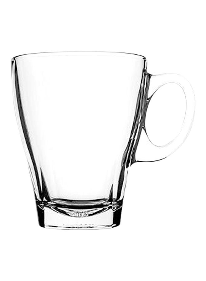 6-Piece Americano Glass Mug Set Clear