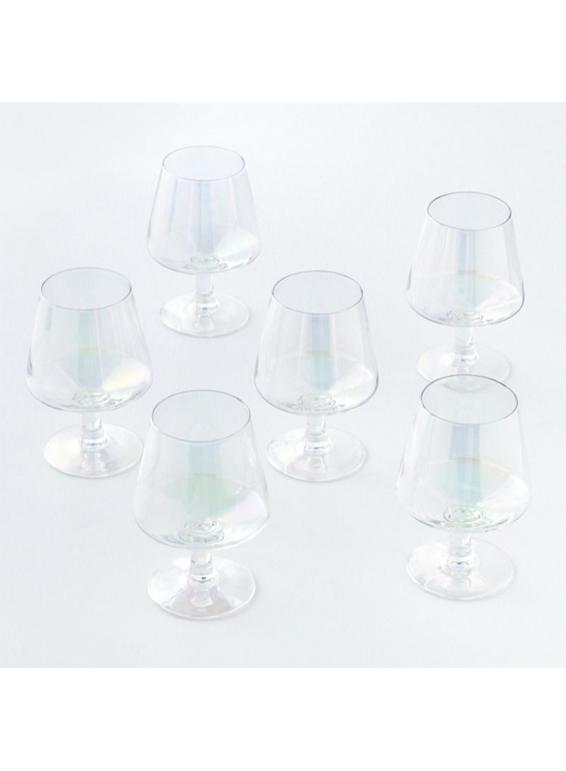 234 ml Flat Diamond Glass High Foot Fruit Juice Cup Beverage Cup