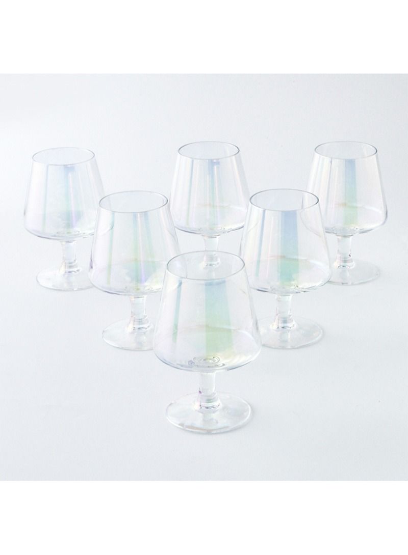 234 ml Flat Diamond Glass High Foot Fruit Juice Cup Beverage Cup