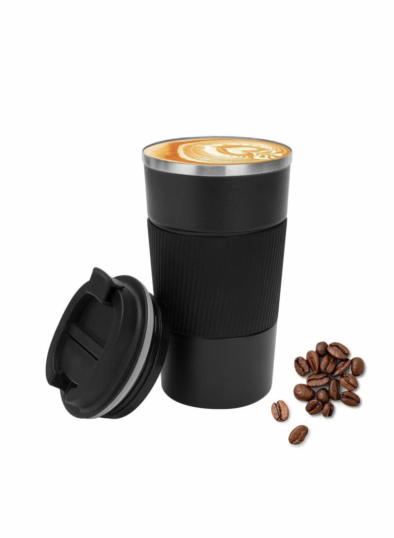Coffee Mug, 510ml Stainless Steel Vacuum Travel Mug Leak Proof with Screw Cap Double Wall Reusable for Cold and Hot Drinks