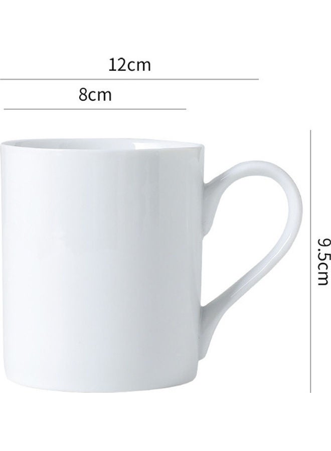 6-Piece Ceramic Mug White 12 X 8 X 9.5cm