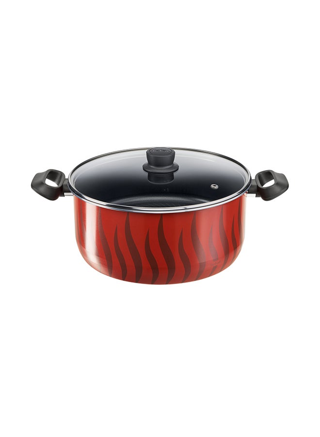 Stewpots 8 Pcs Set 18/22/26/30 Cm |Tempo Flame Cookware | Safe Non Stick Coating |Made In France | Cooking Lid 4 Pcs| Boiling Stewing Recipe| 2 Years Warranty Tempo Flame
