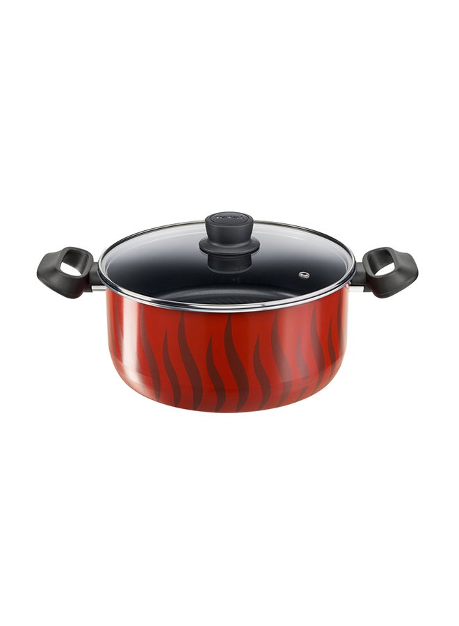 Stewpots 8 Pcs Set 18/22/26/30 Cm |Tempo Flame Cookware | Safe Non Stick Coating |Made In France | Cooking Lid 4 Pcs| Boiling Stewing Recipe| 2 Years Warranty Tempo Flame