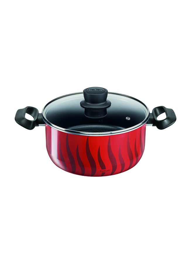 Stewpots 8 Pcs Set 18/22/26/30 Cm |Tempo Flame Cookware | Safe Non Stick Coating |Made In France | Cooking Lid 4 Pcs| Boiling Stewing Recipe| 2 Years Warranty Tempo Flame