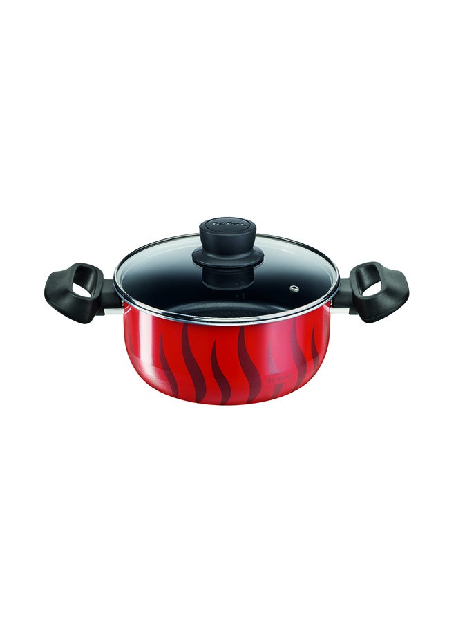 Stewpots 8 Pcs Set 18/22/26/30 Cm |Tempo Flame Cookware | Safe Non Stick Coating |Made In France | Cooking Lid 4 Pcs| Boiling Stewing Recipe| 2 Years Warranty Tempo Flame