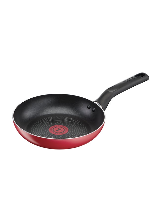Super Cook 12 Pc Set| Frypans 22/24Cm, Wokpan28 Cm, Stewpots 22/24/28Cm+Lids, Spoon, Slotted Spoon, Slotted Spatula | Non-Stick | Thermo-Signal | Red | B460Sc84 Red 24cm