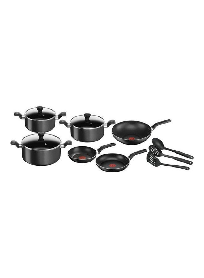 12-Piece Super Cook Cookware Set Black