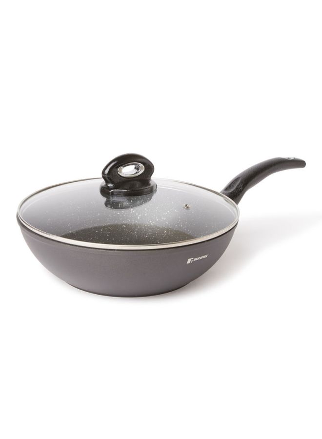 7-Piece Orion Forged Aluminium Induction Bottom Non-Stick Cookware Set Black