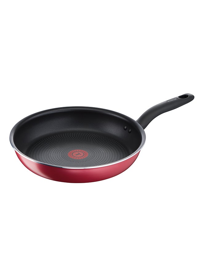 TEFAL Cookware Set of 9 PCs |Super Cook| Frypan 24 cm/Wokpan 28 cm/Stewpots 22/24 cm+lids/Spoon/Slotted Spoon/Slotted Spatula| Aluminium Non-Stick with Thermo Signal| Red | 2 Years Warranty B460S984 Red 22,24,28,24,28cm