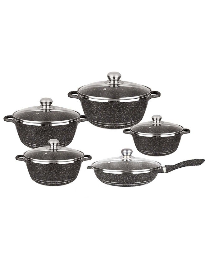 10-Piece Non-Stick Cookware Set Cooking Set Suitable For Induction And Gas Stoves