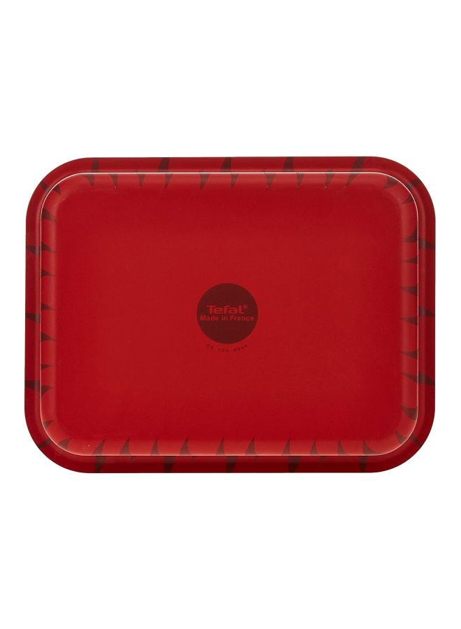 Les Specilistes Roaster Rect 25x19Cm With Comfort Touch Assorted Kitchen Tool Black/Red