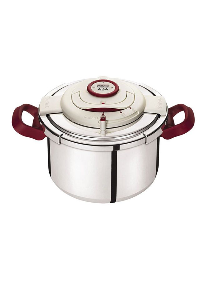 Stainless Steel Clipso Precision Pressure Cooker Silver/Brown 9Liters
