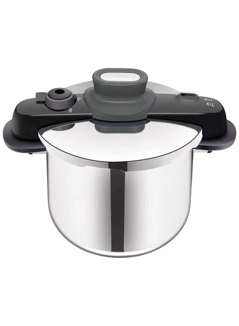 Secure Compact 8 Litre Pressure Cooker Stainless Steel