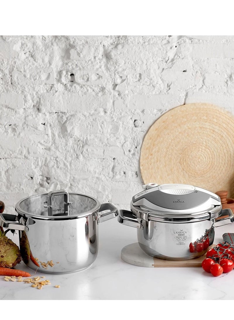 Pressure Cooker Set 4+6L/White