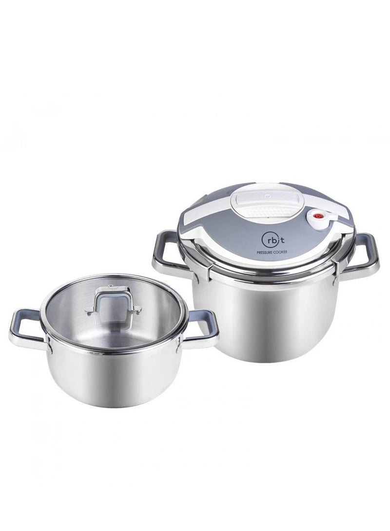 Pressure Cooker Set 4+6L/White