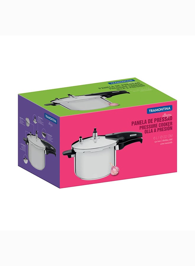 Allegra Stainless Steel Pressure Cooker With Tri-Ply Bottom 22cm